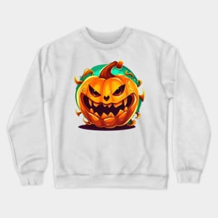 Pumpkin carving with my favorite witches Crewneck Sweatshirt